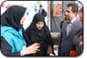بازدید دکتر ایرانی خواه از نمایشگاه ترویج و فرهنگ سازی زایمان طبیعی