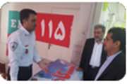 بازدید رئیس دانشگاه علوم پزشکی قم از ستاد تسهیلات زائرین نوروزی